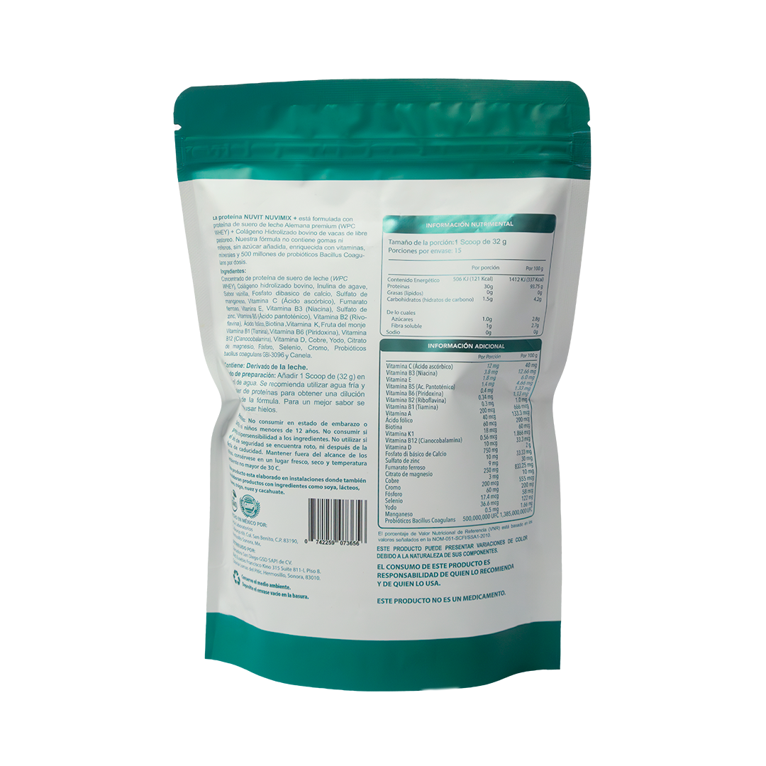 Nuvimix+ Sabor Vainilla